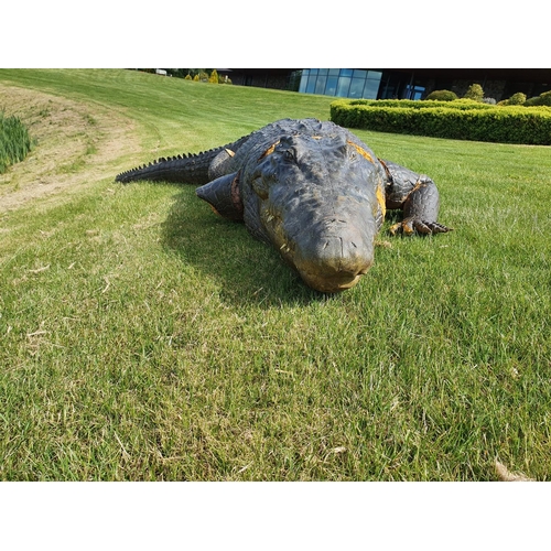 58 - A large faux 14 foot Alligator. (1) (golf course).