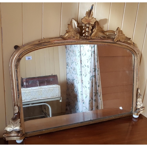 413 - A 19th Century Timber Gilt Overmantle Mirror with original gilt.