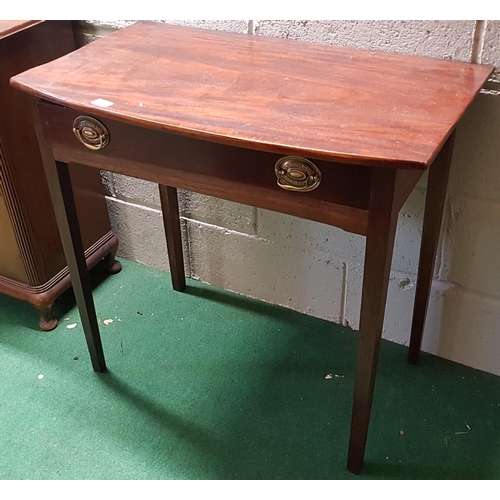 590 - A Georgian Mahogany single drawer Side Table. W76 x D40 x H71cm.