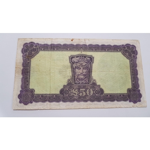 561 - A 1977 Lady Lavery £50 Bank Note in good condition