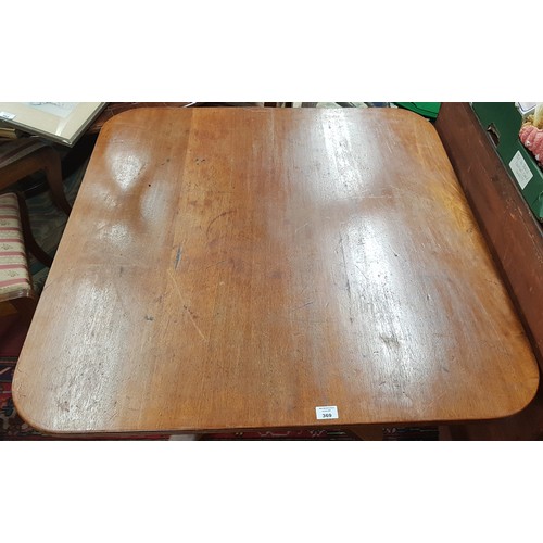 603 - An Edwardian Mahogany Inlaid Centre Table. Approx H74 x W91 x D91.