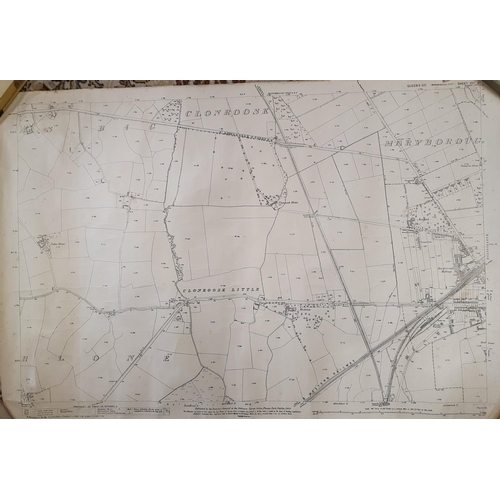 411 - Two early 20th Century Laois Ordnance Survey Maps dated 1909.