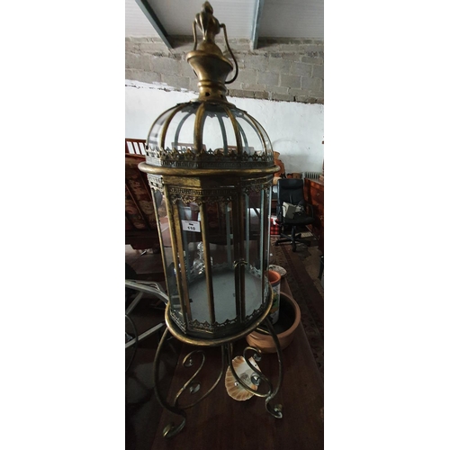 110 - A modern 20th Century Lantern style Stand.