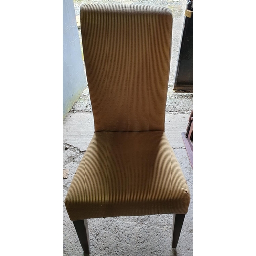 241 - A set of six upholstered Restaurant high back Chairs.