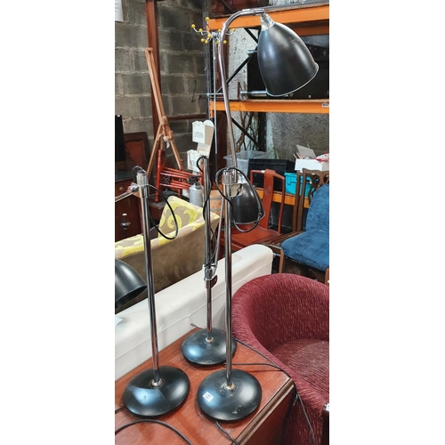 251 - Three Industrial style Table Lamps.