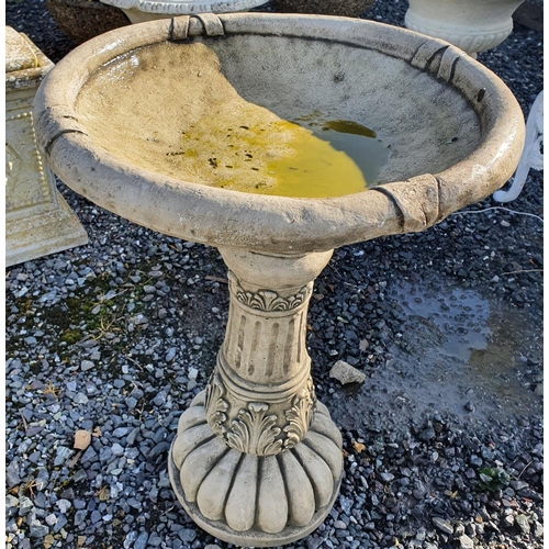 26 - A reconstituted Stone Bird Bath.