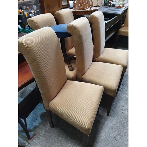 285 - A set of eight upholstered Restaurant Chairs.