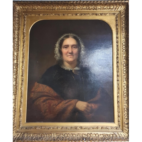 347 - A Fantastic pair of well painted Oil on Canvas of a Lady and Gentleman in a really good gilt frame. ... 