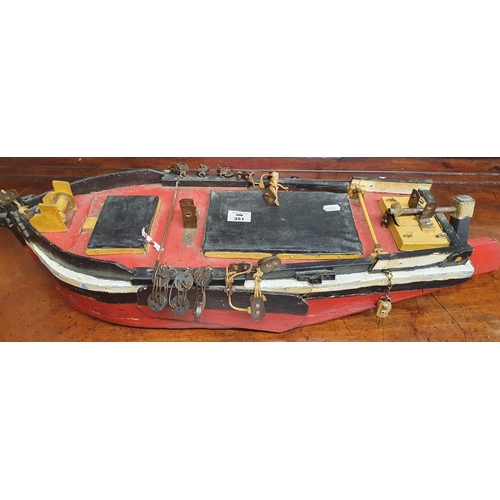 351 - An early 20th Century Scratch built Model of a Boat, possibly Cornish.