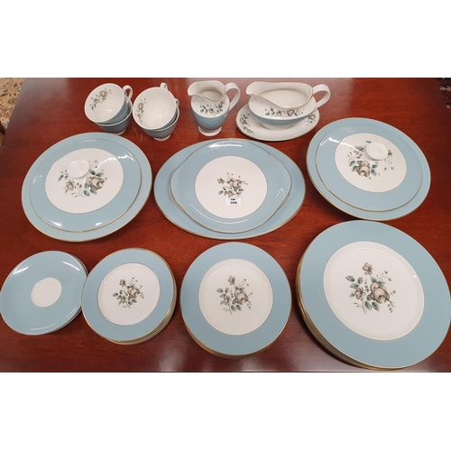 396 - A quantity of Royal Doulton Rose Elegans Dinnerwares.