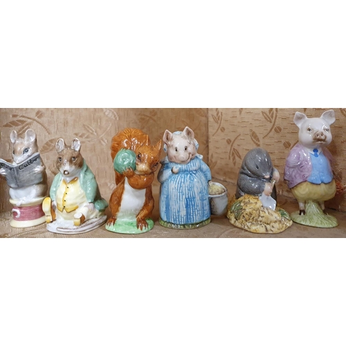 475 - A selection of six Beatrix Potter Figures.