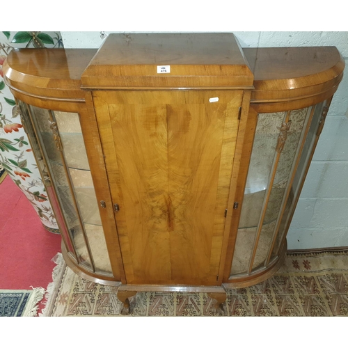 476 - A really nice early 20th Century retro style Walnut Display Cabinet.