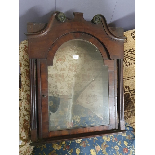 612a - A 19th Century Oak and Mahogany Longcase Clock.  (AF).