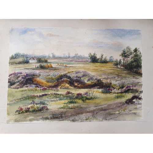 529 - A good quantity of Irish landscape Watercolours , Late 19th Century - early 20th Century in one foli... 