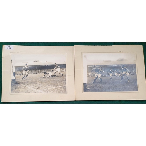 541 - Two very early hurling photographs. The left photo Tommy Doyle of Tipperary and the right hand photo... 