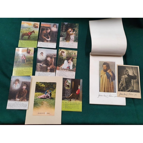 582 - Oberammergauer Passionsspiele 1930 with signed pages and Post Cards, along with World War II and oth... 