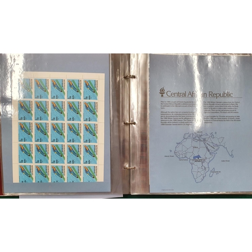 583a - A folio of mint Stamps with 25 sheets of stamps.