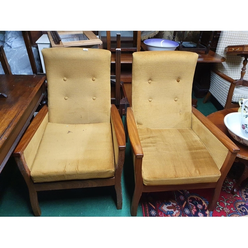 595 - A pair of Retro Chairs along with another.