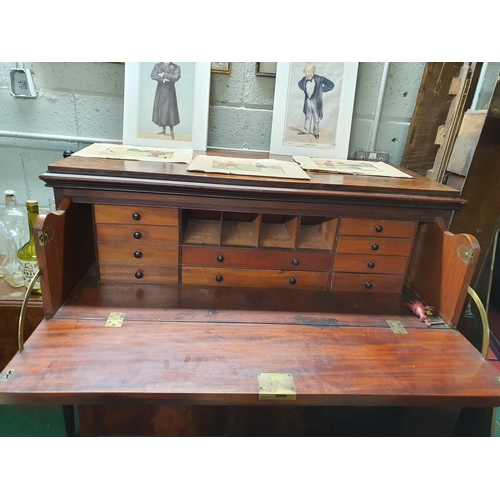 596 - A 19th Century Mahogany Secretaire Cabinet.