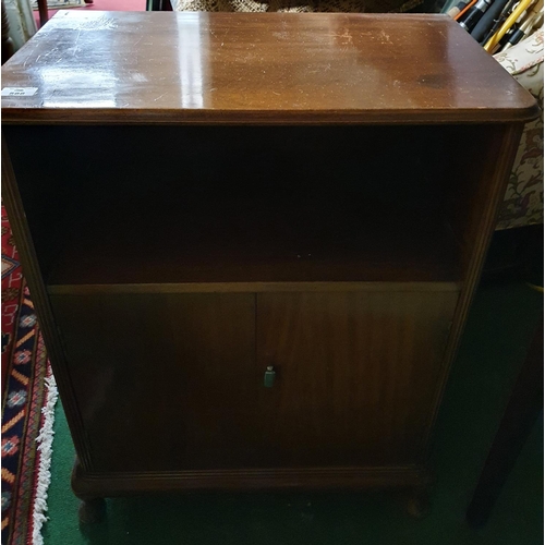 588 - An Edwardian Mahogany single door Bedside Locker. 58 x 35 x 74 cms high.