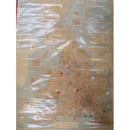 336a - A 1964 British ordinance survey canvas backed Map.