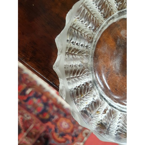 337 - R Lalique and Lalique Crystal Ashtrays. One signed Lalique France with chip to the rim and the secon... 