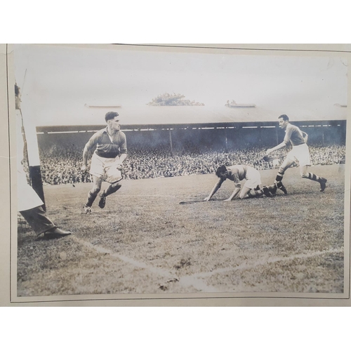 541 - Two very early hurling photographs. The left photo Tommy Doyle of Tipperary and the right hand photo... 