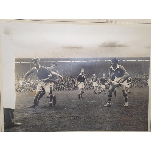 541 - Two very early hurling photographs. The left photo Tommy Doyle of Tipperary and the right hand photo... 