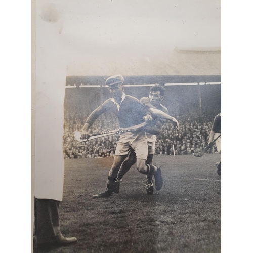 541 - Two very early hurling photographs. The left photo Tommy Doyle of Tipperary and the right hand photo... 