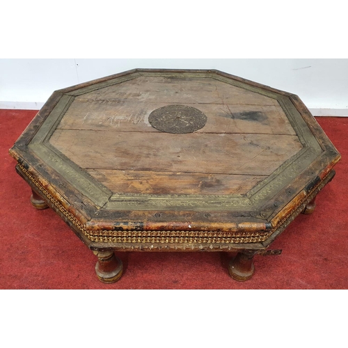 70 - A low Octagonal Table.71w x 71 x 17h cms.