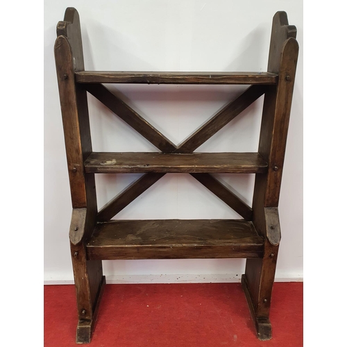 80 - GREAT HALL-KATTEGAT: A Painted Timber Shelves.99w x 148h cms.