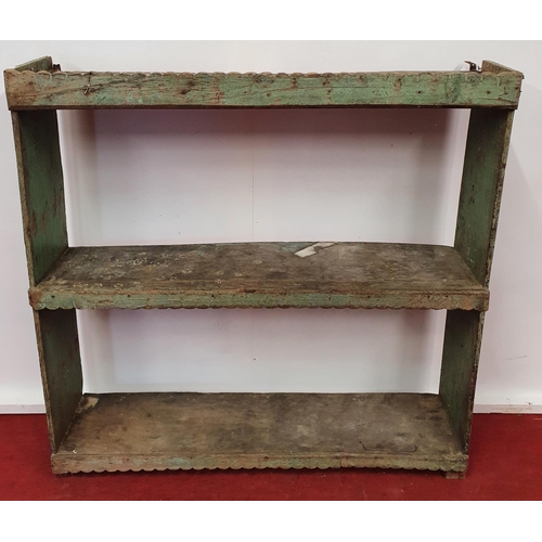 81 - A set of open wall mounted Shelves.110w x 24d x 109h cms.