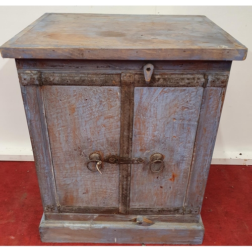 84 - A two door Painted Cabinet.49w x 33d x 62h cms.