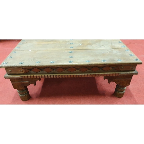 96 - KIEV PALACE: A Timber Painted Table.119w x 75 x 44h cms.