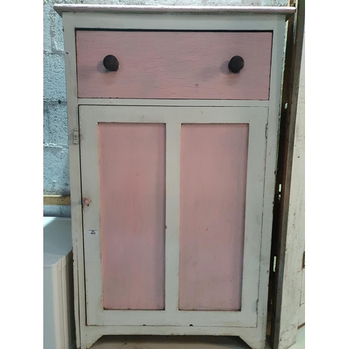 402 - A 19th Century Pine Meat Cabinet, kitchen cabinet and corner unit.