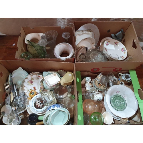 410 - A large quantity of Vintage Items in nine boxes.