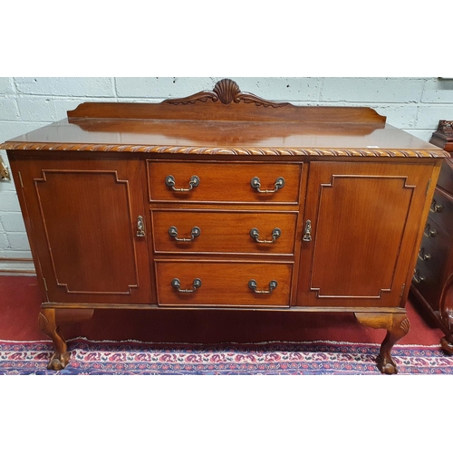 454 - A 1920's Mahogany two door glazed Bureau Bookcase(74w x 45d x 202h)along with a roped edged two door... 