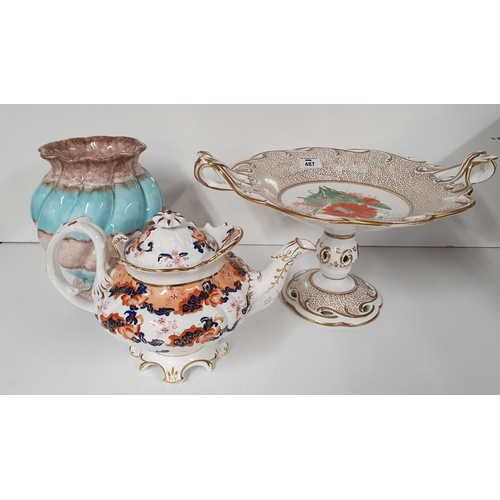 487 - A good quantity of Items to include a 19th Century Imari style Teapot etc.