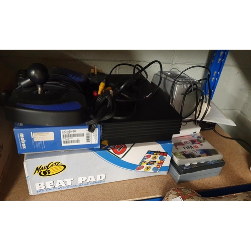 559 - A group of Games and other Items along with a DVD player, speakers etc.