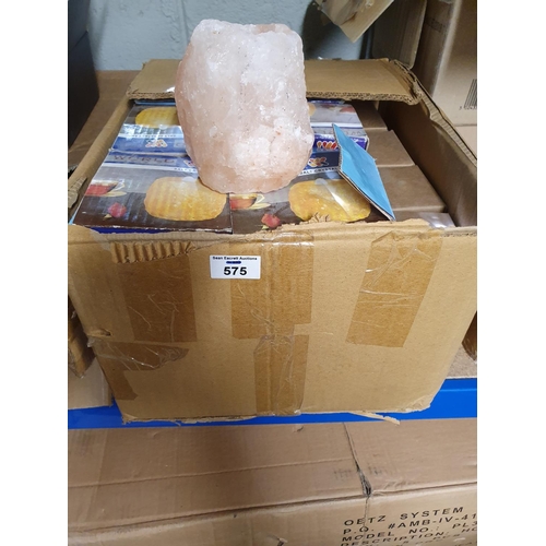 575 - A box of Salt Crystal Lamps.