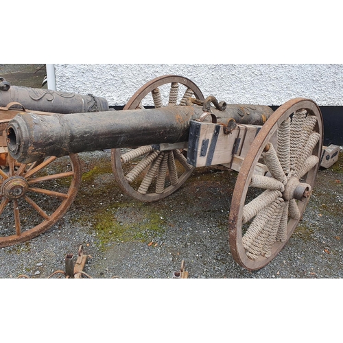 1003 - A medium American style Cannon on wheels.