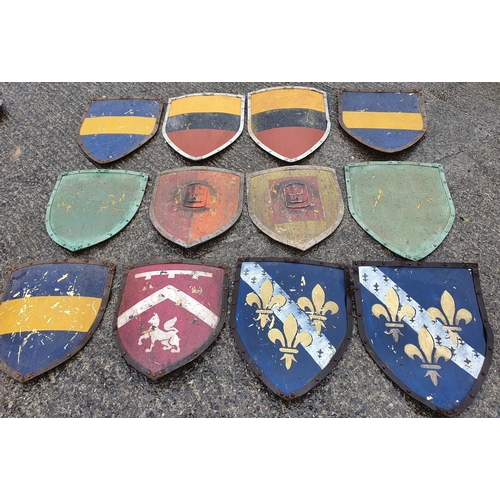 378 - A selection of painted Shields from various TV programs.