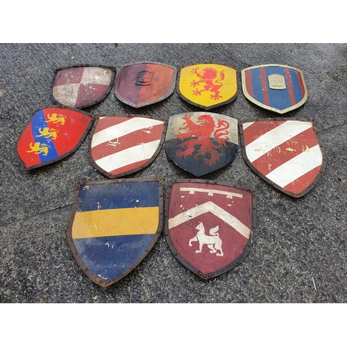 379 - A selection of painted Shields from various TV programs.