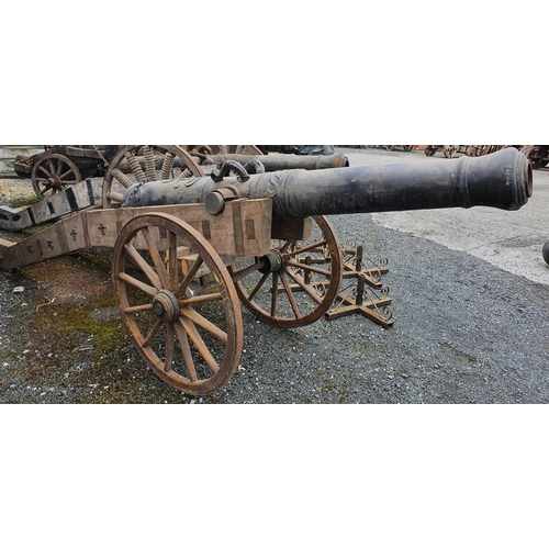 1002 - A medium American style Cannon on wheels.