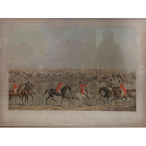 160 - After Henry Alken. A good set of four 19th Century coloured hunting Engravings from the Quorn Hunt, ... 