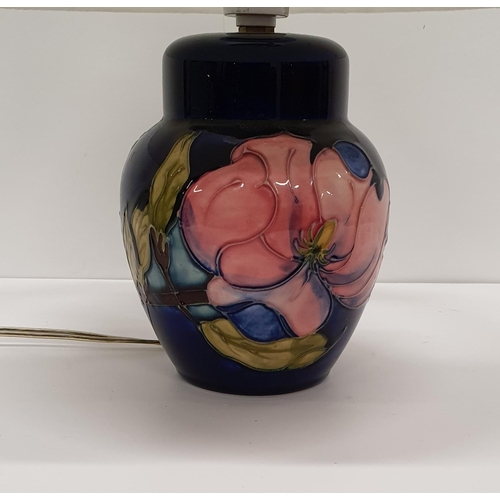 166 - A Moorcroft Table Lamp.H 20 cms .