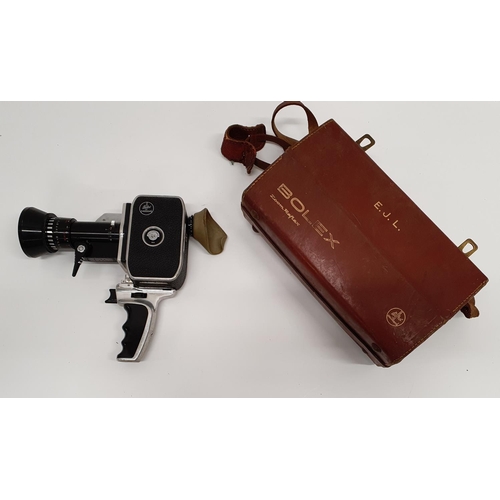 171 - A Bolex Zoom Reflex Cini Camera in an original leather embossed case.