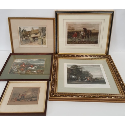 236 - A good quantity of 19th Century Coloured Engravings of hunting scenes and other pictures.