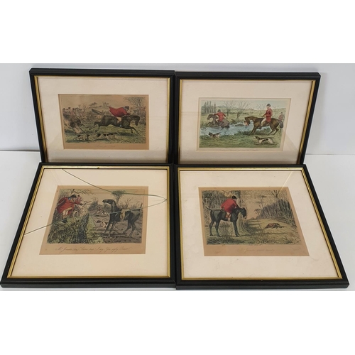 237 - Four 19th Century hand coloured engravings by John Leech of Mr.Jorrocks.