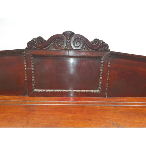 248 - A Fantastic early 19th Century Mahogany Serving Table with turned fluted supports and gallery back. ... 